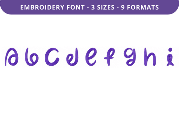 Cautiously Cuddly Font Uppercase A to I