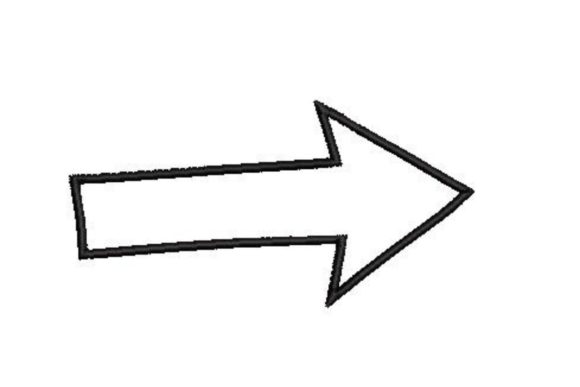 Hand Drawn Outline of an Arrow