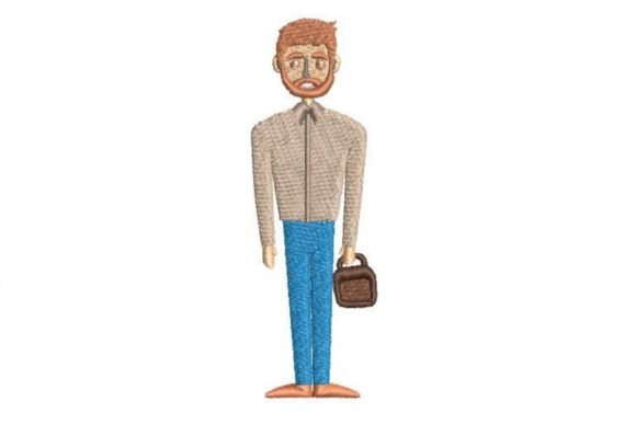 Man Cartoon Embroidery Review