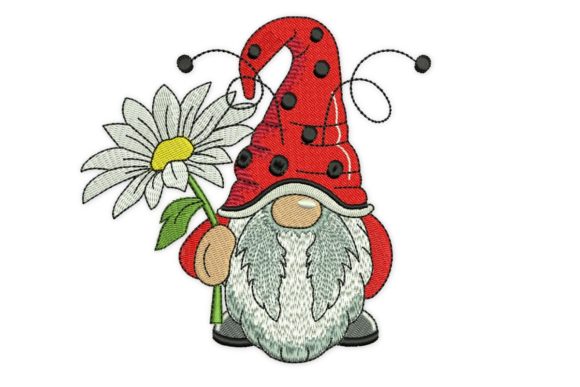 Marguerite Ladybug Gnome