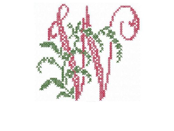 Monogram Letter W: A Boho Cross-Stitch Embroidery Review